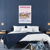 mesmerizing beauty Greenland exquisite Denmark travel poster hues gray blue print serene touch space wall art unique gift enthusiasts A4 cm A0