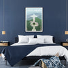 beauty Rio de Janeiro stunning gray blue poster captivating wall art vibrant essence iconic city perfect gift addition home décor sizes A4 cm A0