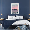 charm Venice vibrant travel poster stunning green blue hues wall exquisite artwork ideal gift enthusiasts multiple sizes A4 cm A0 space today
