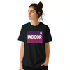 Camiseta de ténis indoor, perfeita para entusiastas do desporto, feita em algodão durável e confortável