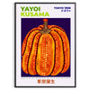 Pôster japonês Pumpkin de Yayoi Kusama, com cores vibrantes em vermelho e preto, disponível em 50x70 ou 30x40 cm, ideal para