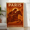 vibrant Paris Equitation 2 poster dynamic shades yellow green equestrian Parisian enthusiasts splash color room available A4 cm A0
