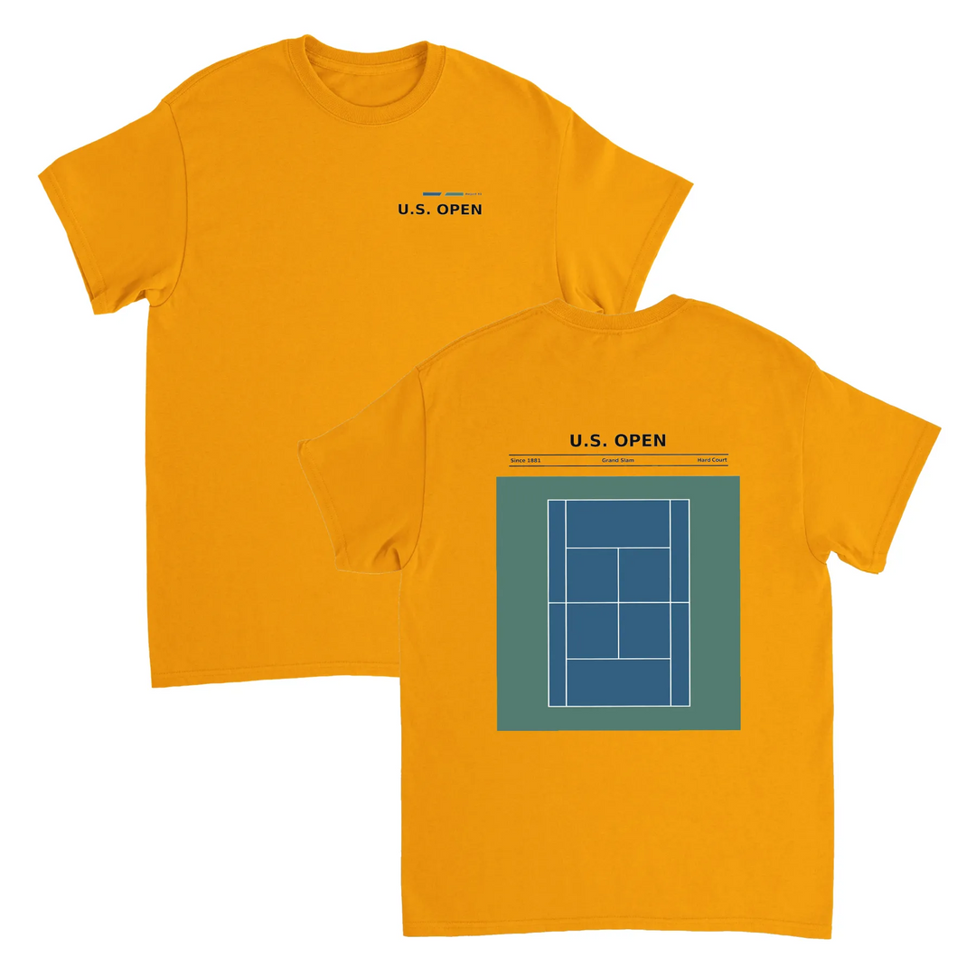 Image Gold de Us Open Tennis Tshirt [color:gold] [view:combined]