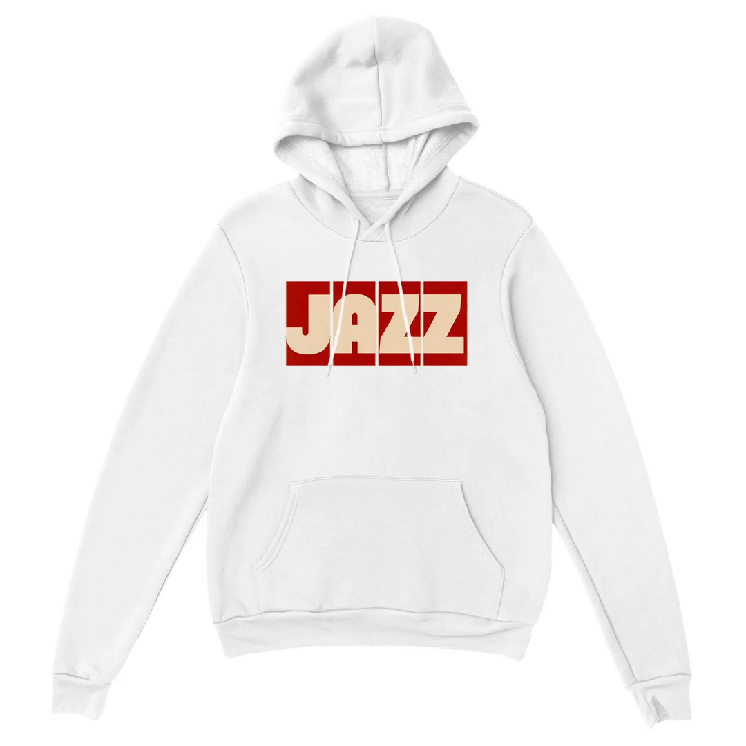 Hoodie Jazz Music 37 em mistura de algodão e poliéster, com capuz forrado, cordão, bolso frontal e punhos canelados