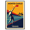 Stilvolles Poster von Monte Carlo Monaco Tennis, erhältlich in verschiedenen Größen, bringt Eleganz und Sportlichkeit in jede
