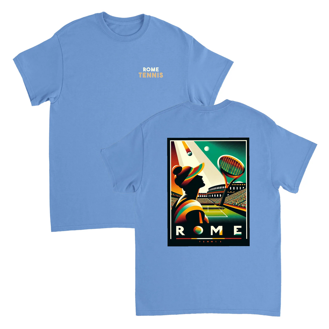 Image Light Blue de Roma Tennis Tshirt  [color:light-blue] [view:combined]
