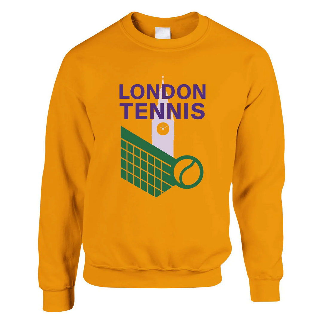London Tennis džemperis, biezs un ultra-mīksts, izgatavots no 50% kokvilnas un 50% poliestera. Klasiska piegriezuma, ideāls i