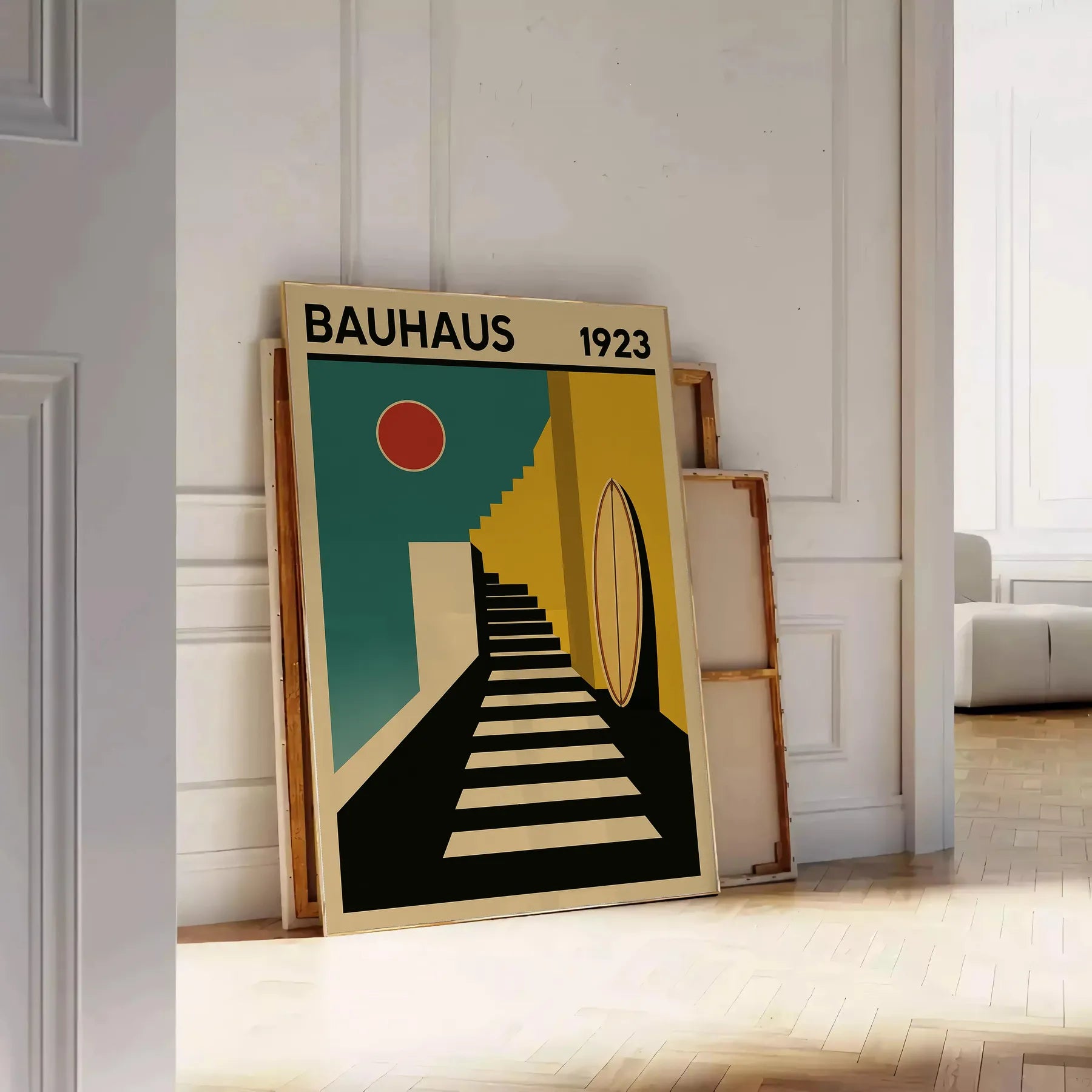 アートポスター バウハウスデッサウ 校舎 階段 ポスター アート アートポスター バウハウスデッサウ 校舎 階段 ポスター アート