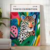 vibrant world art Leopard Yayoi Kusama poster bold orange green hues essence contemporary creativity enthusiasts collectors convenience