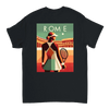 情熱的なファンとスタイリッシュなアスリートのためにデザインされたローマテニスTシャツ。コート内外での着用に最適な鮮やかなテニスグラフィックが特徴。柔らかく通気性のあるコットン素材で快適さを提供します。