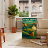 stunning Ponte Vedra Beach Golf Poster Art vibrant yellow green hues spirit vintage wall piece best gift golfers dads men yours today space timeless decor unframed formats