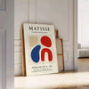 Matisse Papiers 20 un poster vibrant gris orange essence art espace reproduction grand format élégance intérieur disponible