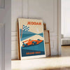 F1-poster med motiv från Jeddah, Saudiarabien. Finns i storlekarna 50x70 och 30x40, perfekt för att lyfta din inredning