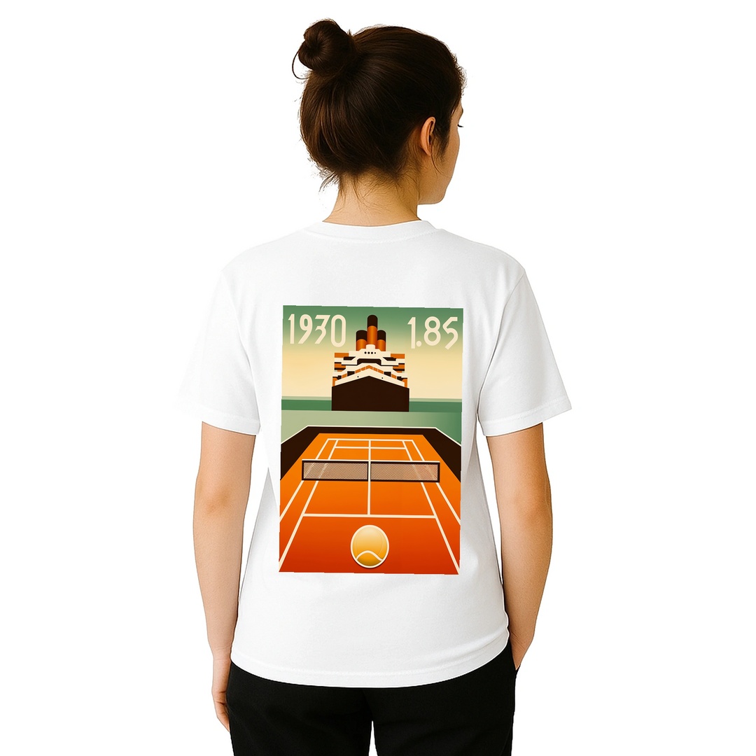T-shirt Nomandie Tennis, perfetto per giocatori e appassionati, combina comfort e stile con un design audace
