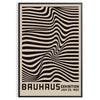 Póster de exhibición Bauhaus Black Line, con elegantes tonos marrón y gris, ideal para un toque minimalista en cualquier espa