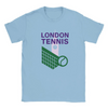 ロンドンのテニスシーンを感じさせる、プレミアムコットン製の快適なTシャツ。スポーツ愛好者やロンドンファンに最適なユニークなデザイン。