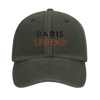 Vintage Cap Tennis Paris Legend 3 mit gesticktem Design aus 100% gebürsteter Baumwolle. Ideal für lässige Outfits