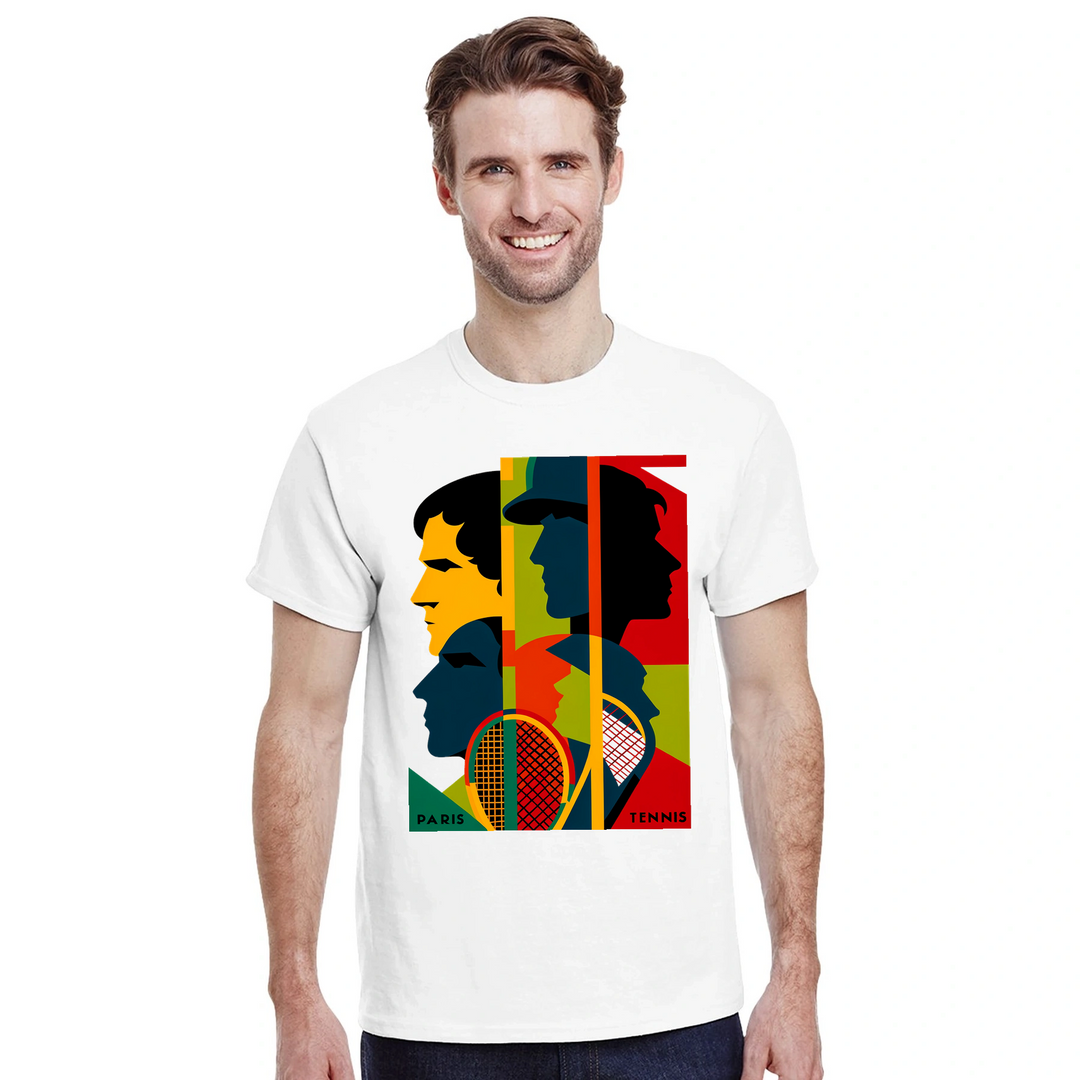 テニス愛好者にぴったりのトーナメントテニスTシャツ。スタイリッシュなデザインで、コートでも観客席でも活躍します。快適なコットン素材で、あなたのワードローブに欠かせない一着です。