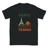 T-shirt elegance Paris tennis stylish t shirt perfect sports enthusiasts fashion forward individuals chic Parisian court design tee casual wardrobe unmatched comfort soft breathable cotton fabric