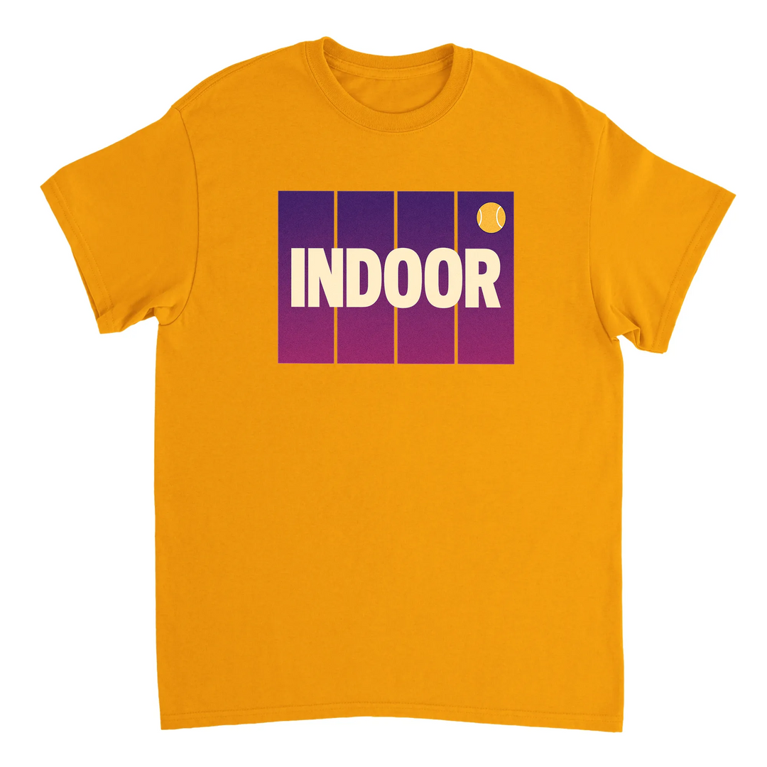 Camiseta de ténis indoor, perfeita para entusiastas do desporto, feita em algodão durável e confortável