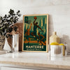 Affiche basket vintage Nanterre fusion parfaite art déco passion basketball unique une ambiance rétro espace tailles A4 cm A0