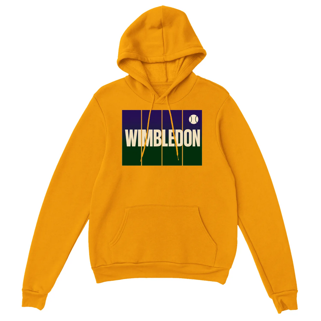 Sudadera Wimbledon Tennis, cómoda y elegante, con capucha forrada, bolsillo frontal y puños acanalados