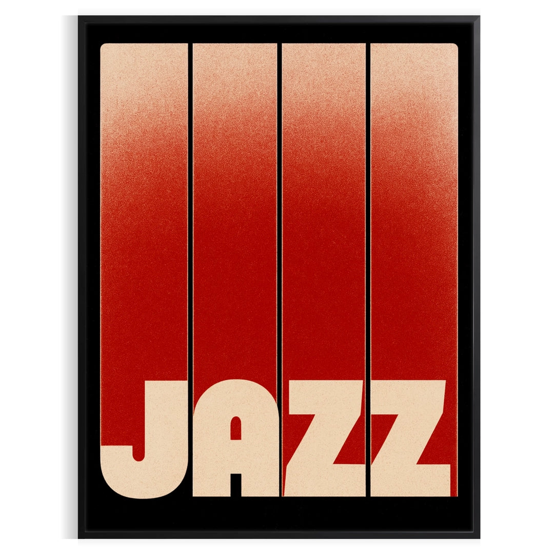 space stunning Jazz Tennis 37 poster bold brown red hues lover vibrant artwork dynamic touch decor today dimensions A4 cm A0