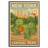 splash fun space  basketball vintage poster playful dinosaurs New York Central Park kids rooms unique gift art deco print measures Buy today games unframed options available