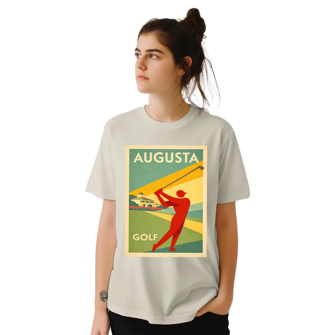 Camiseta com um gráfico do Augusta National Golf Club