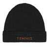 Image Black de Beanie Paris Tennis 2  - Cotton Bio, Embroidered Design