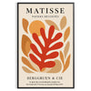 space stunning Matisse Papiers Découpés No . 12 poster bold black orange hues Henri cutout art piece modern touch room enthusiasts sizes A4 cm A0