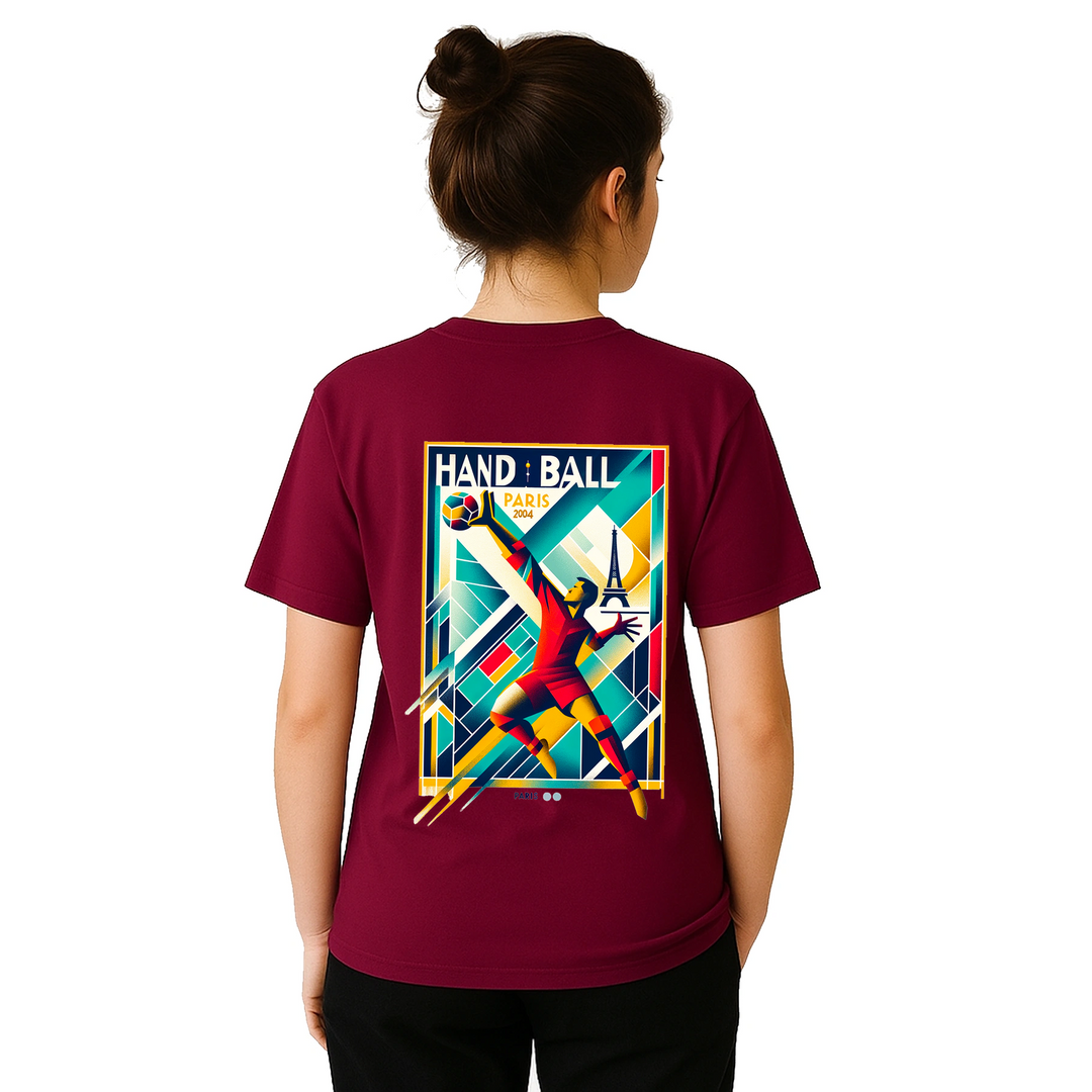 Handball Paris T-shirt med stilren design som hyllar handbollen och Paris. Finns i storlekarna S till XXL