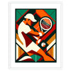 Elegant Vintage tennis artwork perfect for any sports enthusiast elegant living room interior framed print