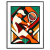 Classic Vintage tennis design capturing the spirit of global Grand Slam tournament