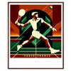 Elegant  Vintage tennis artwork perfect for any sports enthusiast elegant living room interior framed print