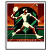 Elegant  Vintage tennis artwork perfect for any sports enthusiast