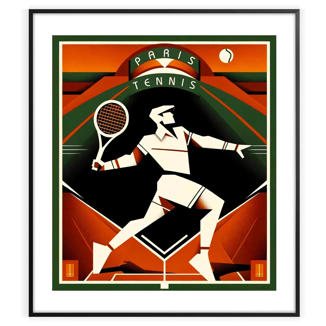 Tennis Print Vintage Poster home deco premium print affiche locadina wall art home office vintage decoration
