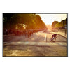 spirit Tour France vibrant orange green poster excitement race cycling enthusiasts striking wall art ideal gift unframed print space dynamic artwork