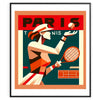 Art Deco Lady Paris tennis print inspired by Paris and Roland Garros