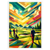 decor vintage golf art prints timeless elegance sport gift poster ideal wall charm classic design size A4 A0 touch flair today