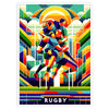 élégance une affiche rugby vintage art idéal passionnés sport design poster intemporel cadeau parfait amateurs cadre version