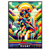 élégance une affiche rugby vintage art idéal passionnés sport design poster intemporel cadeau parfait amateurs cadre version