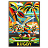 une touche sportive décoration affiche rugby captivante cadeau passionnés esprit formats A4 cm A0
