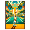 Elegant Vintage tennis artwork perfect for any sports enthusiast elegant living room interior framed print