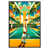 Art Deco Vintage tennis poster Grand Slam tournament