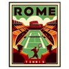 Élégante affiche de tennis Roma parfaite pour tout amateur de sport