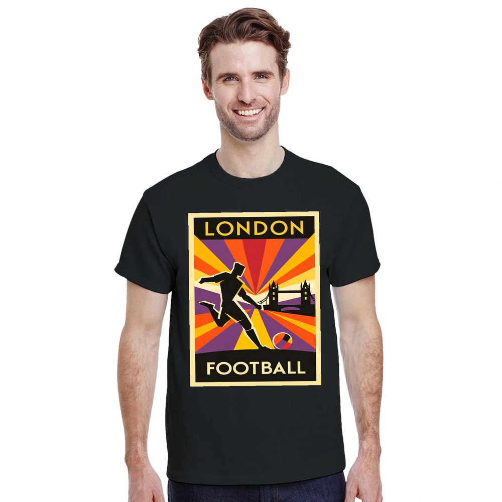 T-shirt passion London football stylish t shirt match days casual outings tee vibrant design spirit UK culture favorite team today soft breathable cotton fabric