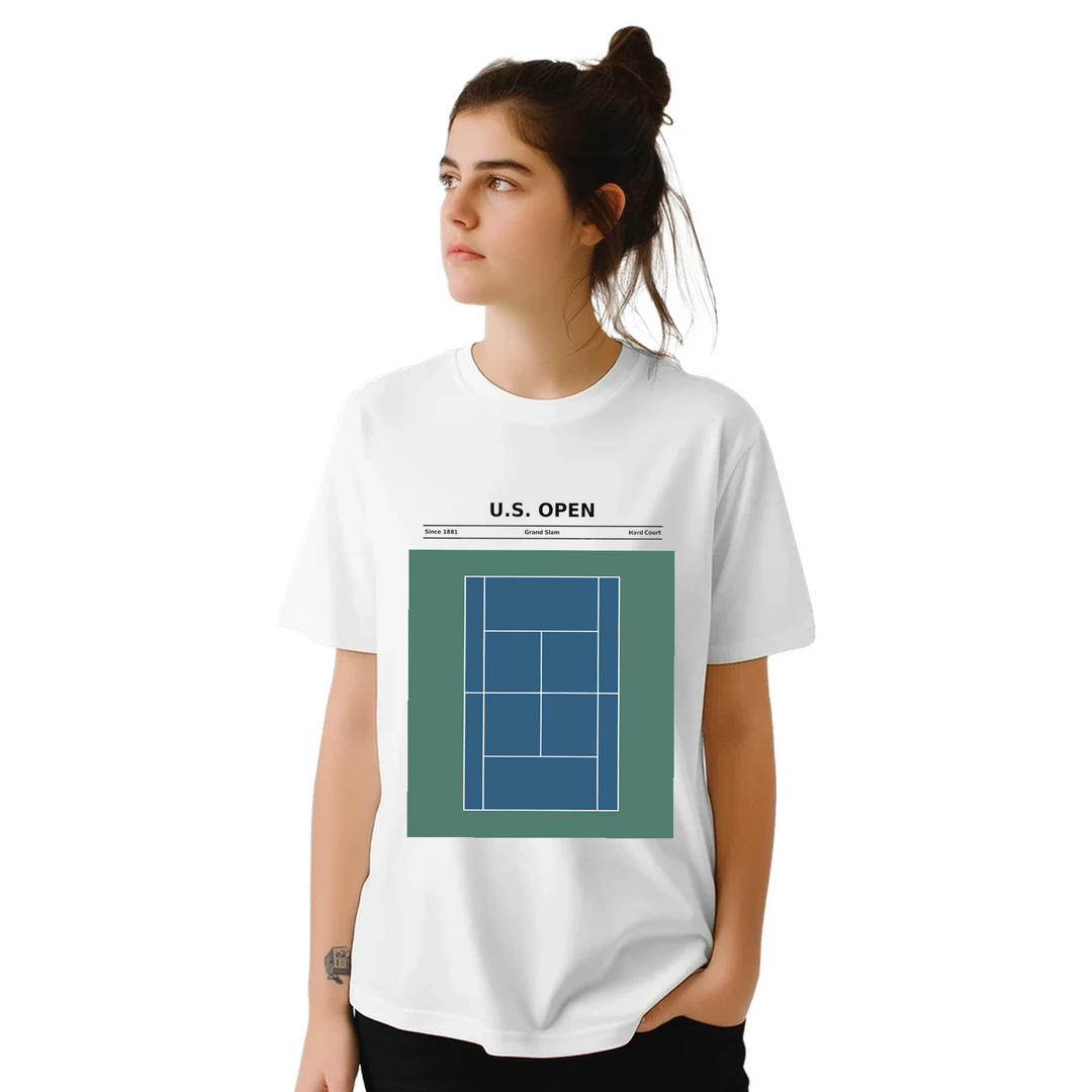 Camiseta temática del US Open, perfecta para los amantes del tenis. Confeccionada en algodón suave y transpirable, ideal para