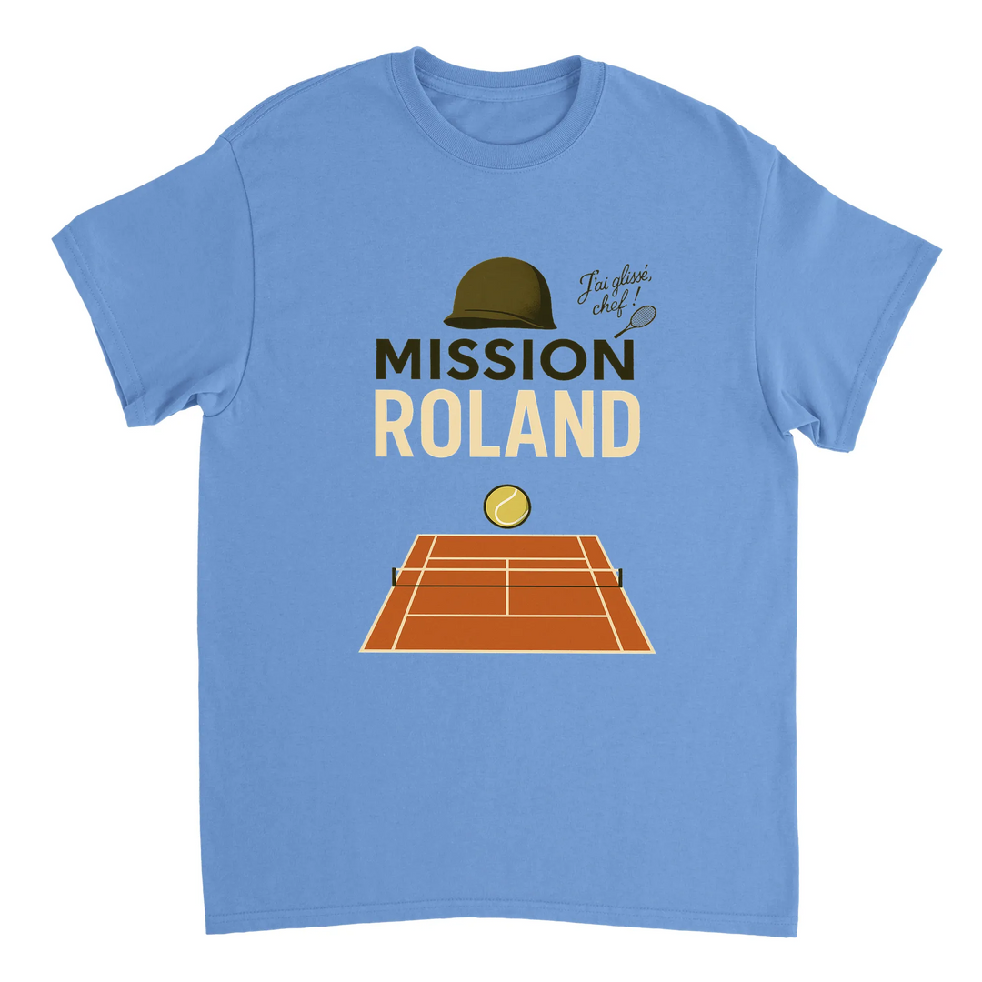 ミッションローランドテニスTシャツ。テニスの精神を捉えたスタイリッシュなTシャツで、快適さと耐久性を兼ね備えています。
