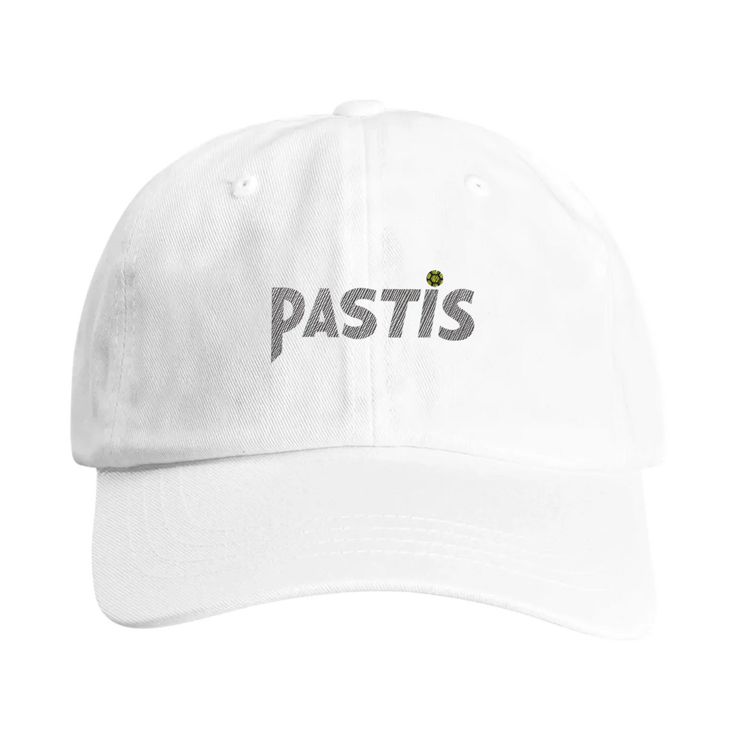 Vintage haftowana czapka z motywem Pastis Marseille, regulowany pasek